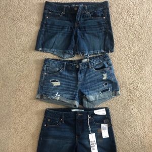 Lot of size 9/10 Jean shorts